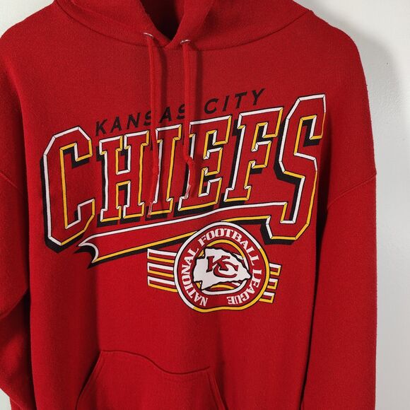 Vintage Kansas City Chiefs NFL Football Graphic Pullover Hoodie Mens Large USA - Picture 2 of 6